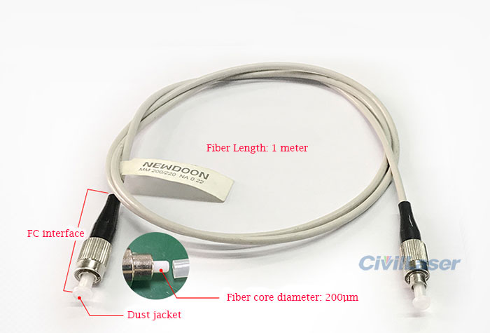 658nm pigtailed laser